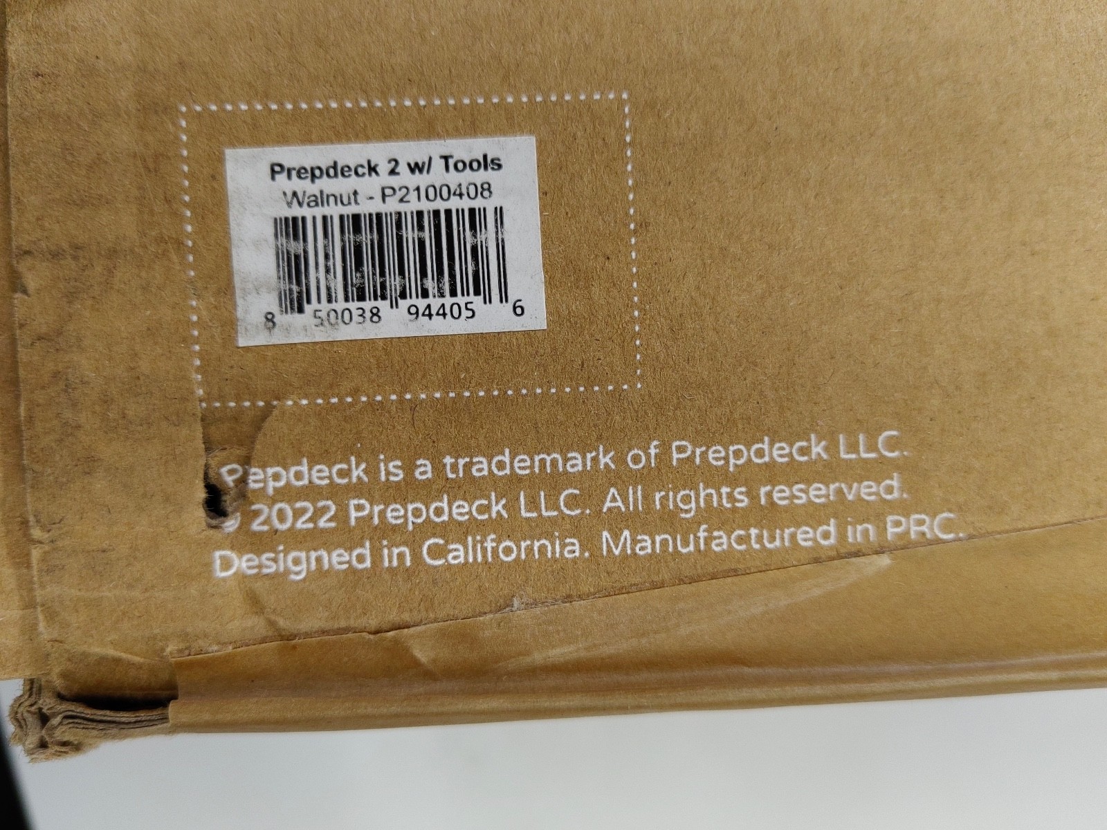 Prepdeck 2 w/ Tools – Walnut – P2100408 Recipe Prep & Storage Station