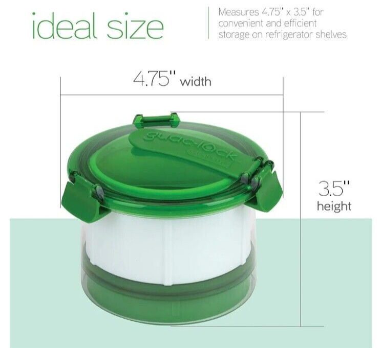 Guac-Lock by Casabella Guacamole Container – Storage Container & Serving Dish
