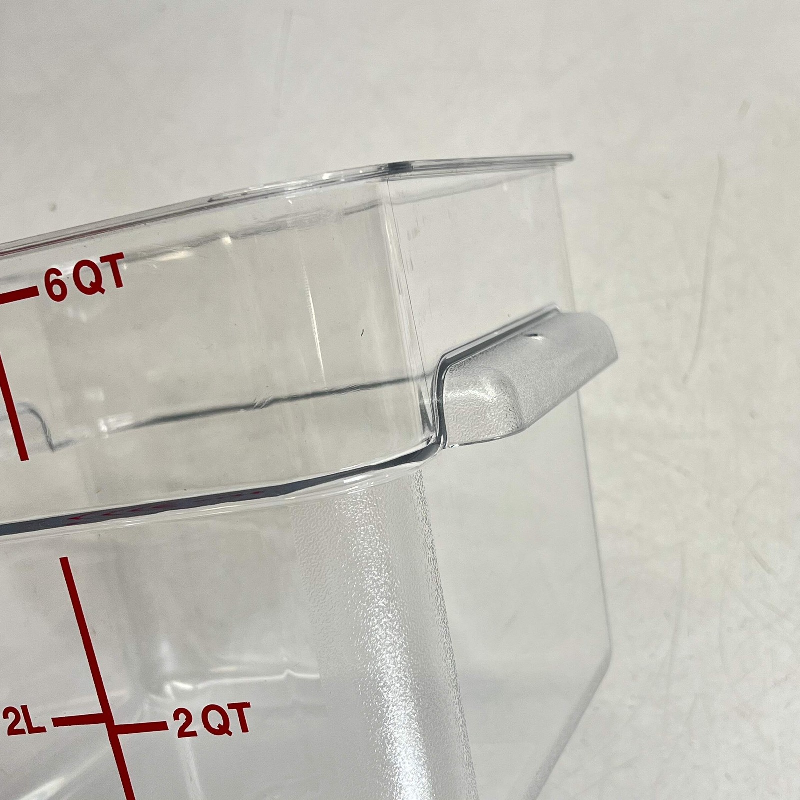 CARLISLE (SET OF 6) Squares Polycarbonate Food Storage Container 6 qt 1195207