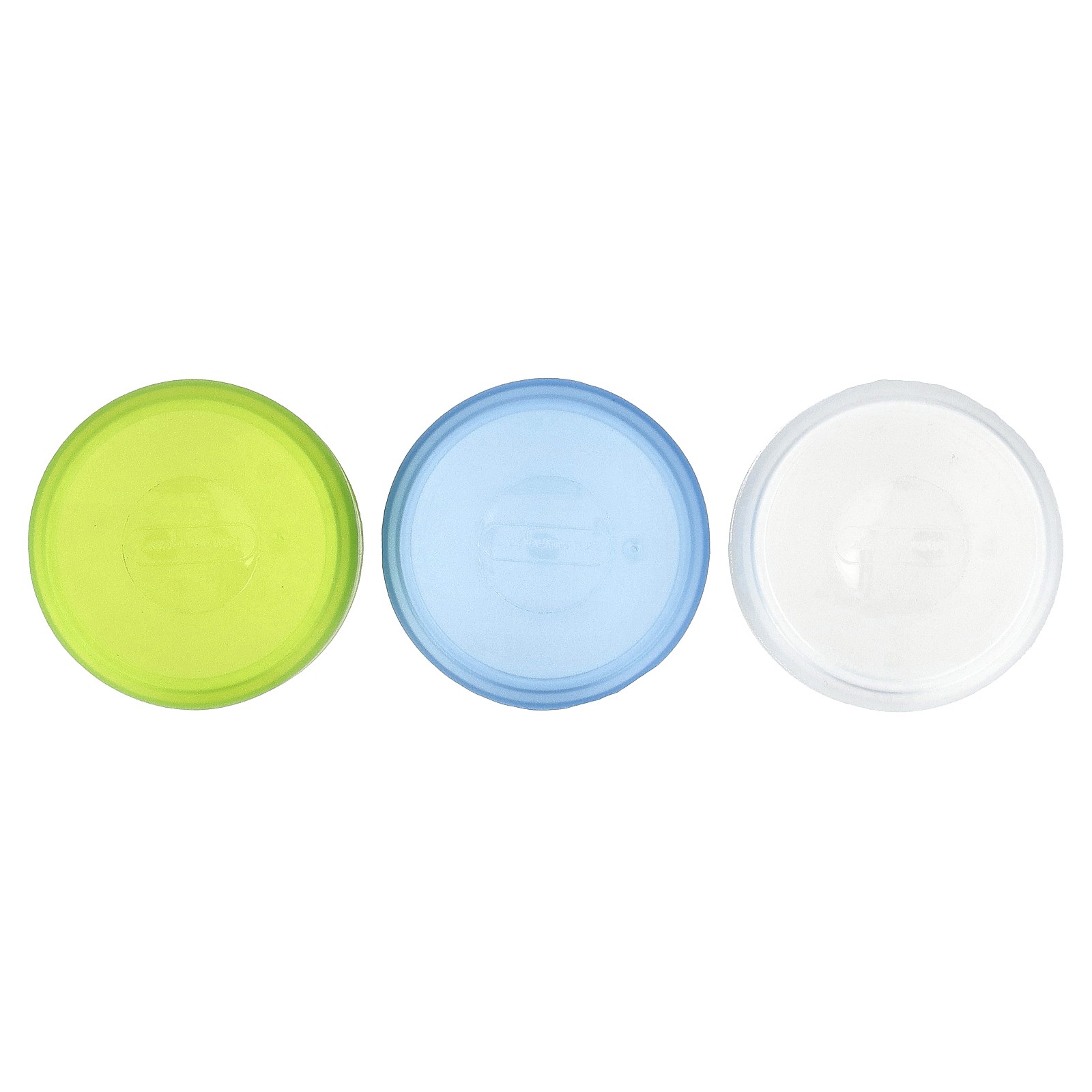 GoTubb® Containers, Clear, Green, Blue, 3 Pack
