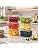 Bekith 6 Pack 1/6 Size Plastic Clear Food Pans with Lids for Kitchen Restaurant