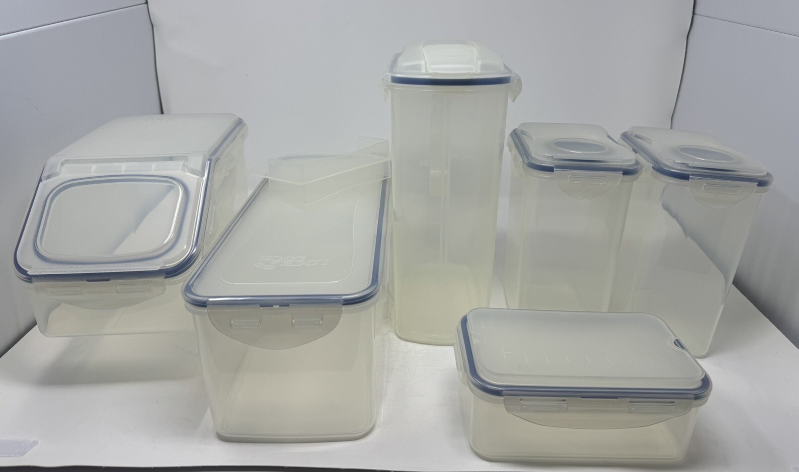 Lock & Lock NEW 6 Piece Clear Multi-Purpose Food Storage Containers Brand New