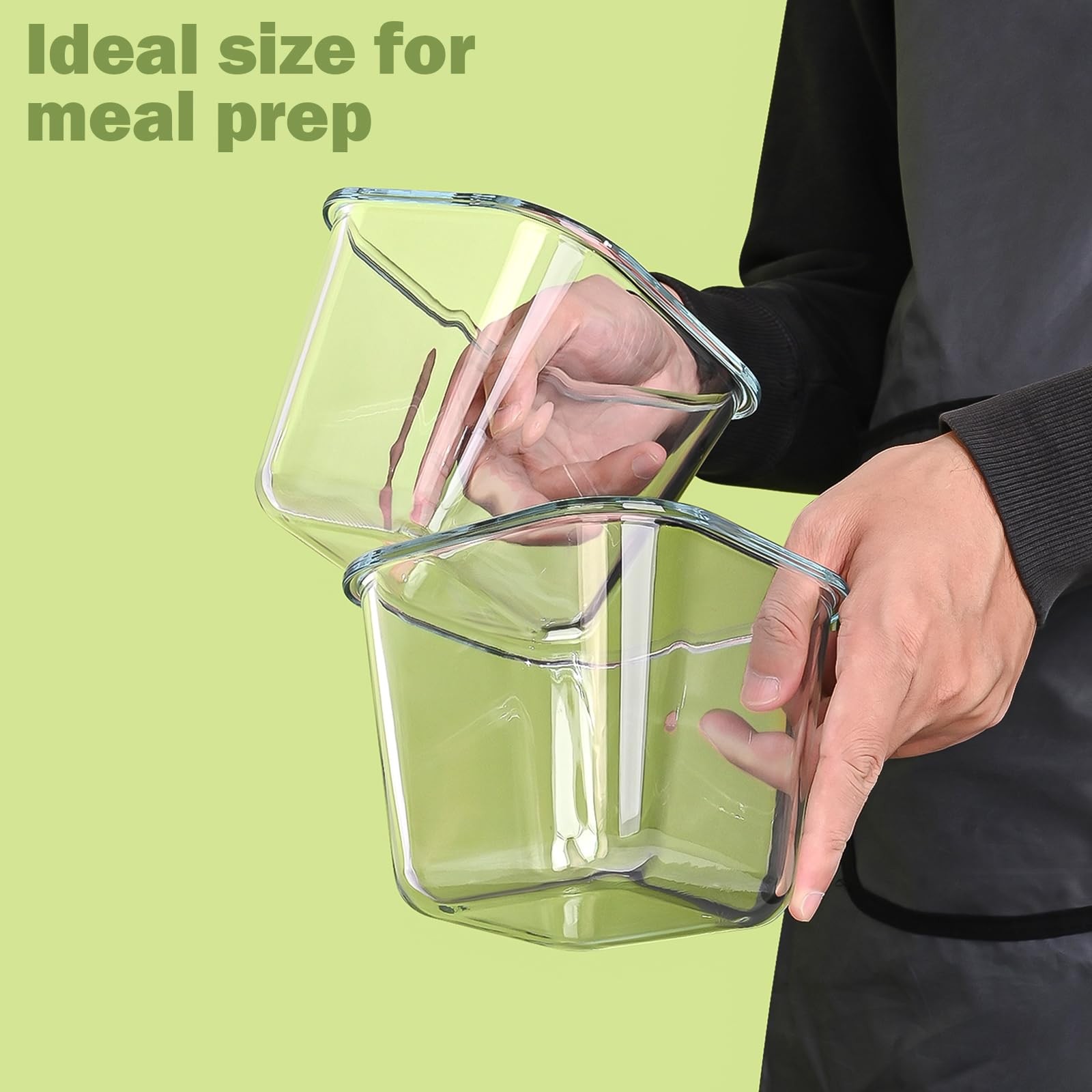 Glass Soup Containers with Lids 32 oz, 4 Cup Borosilicate Glass Food Storage …