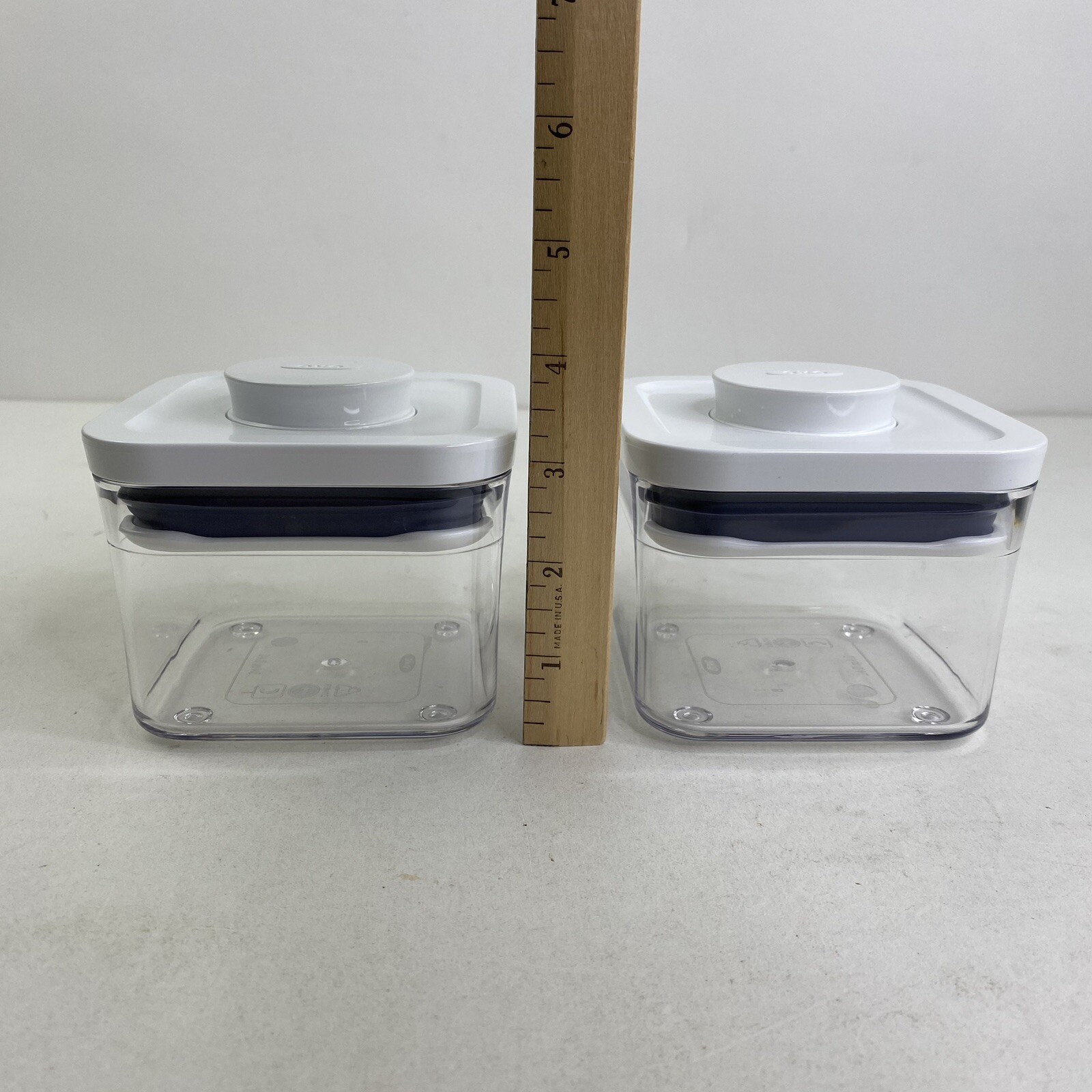 OXO Pop Container Small Square Mini (0.4 Qt) Set Of 2