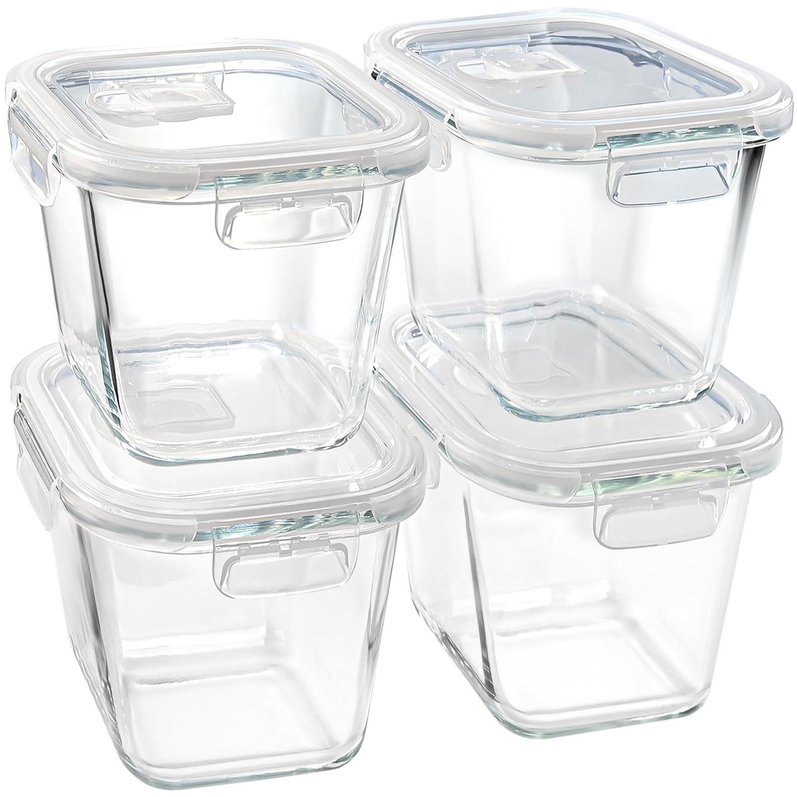 Glass Soup Containers with Lids 32 oz, 4 Cup Borosilicate Glass Food Storage …