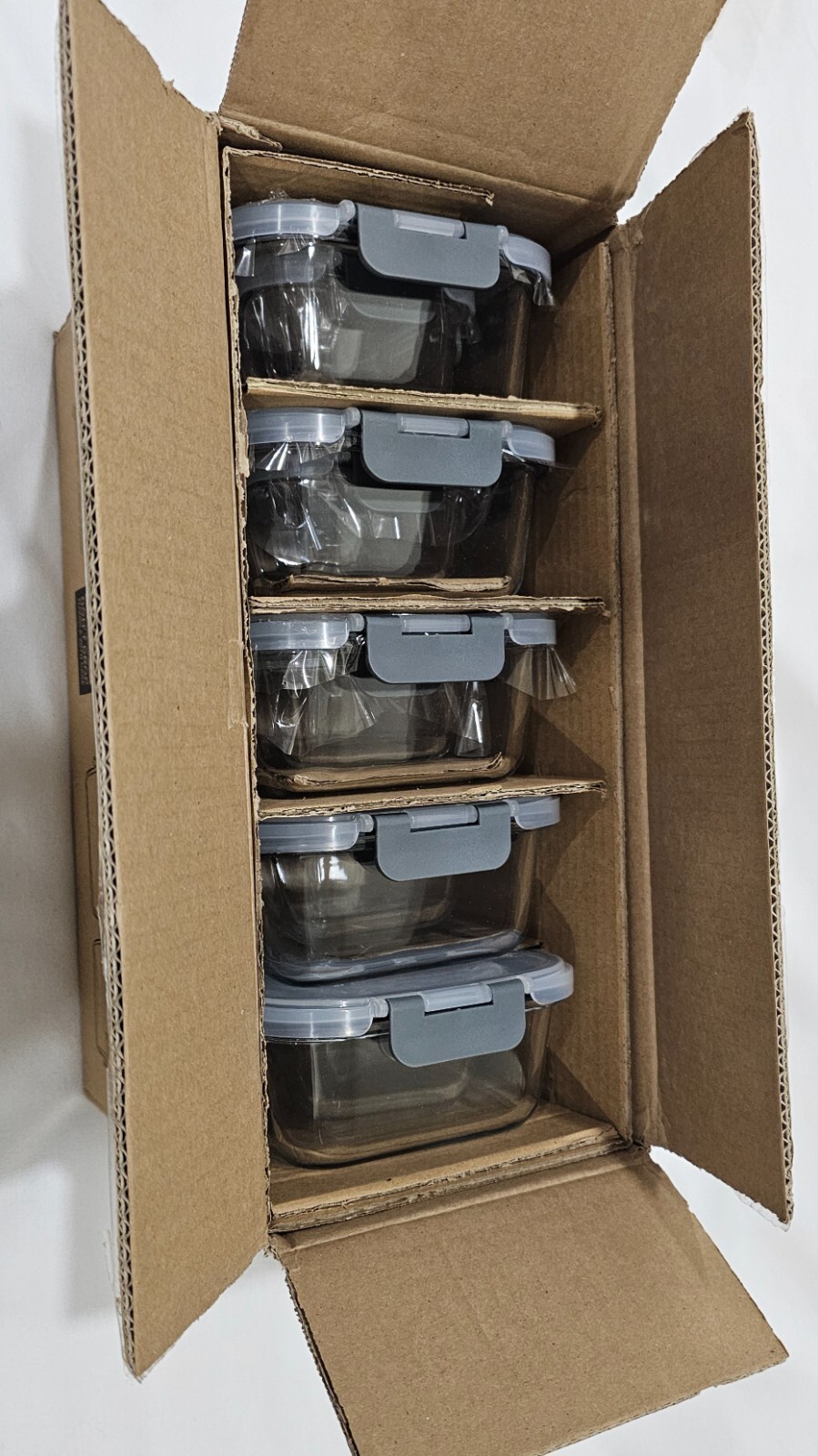M MCIRCO Glass Meal Prep Containers with Lids 10-Pack Glass Food Storage