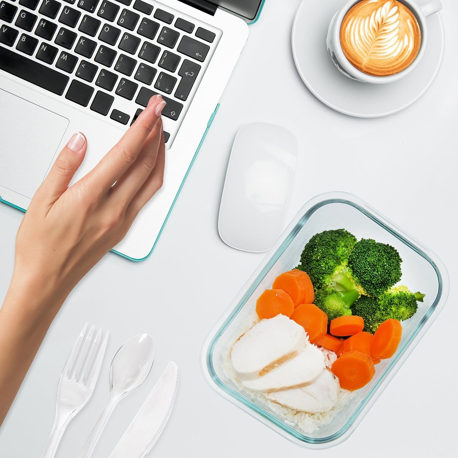 Dishwasher Safe Borosilicate Glass Meal Prep Containers – 5 Pack, Leakproof