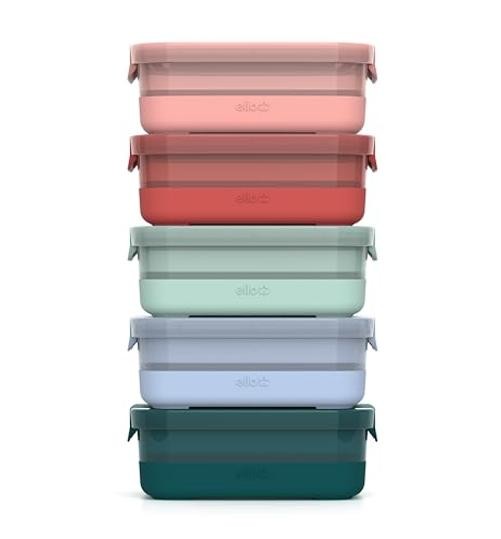 Plastic Meal Prep Set BPA Free Plastic Food Storage 3.7 Cup Meal Prep Melon
