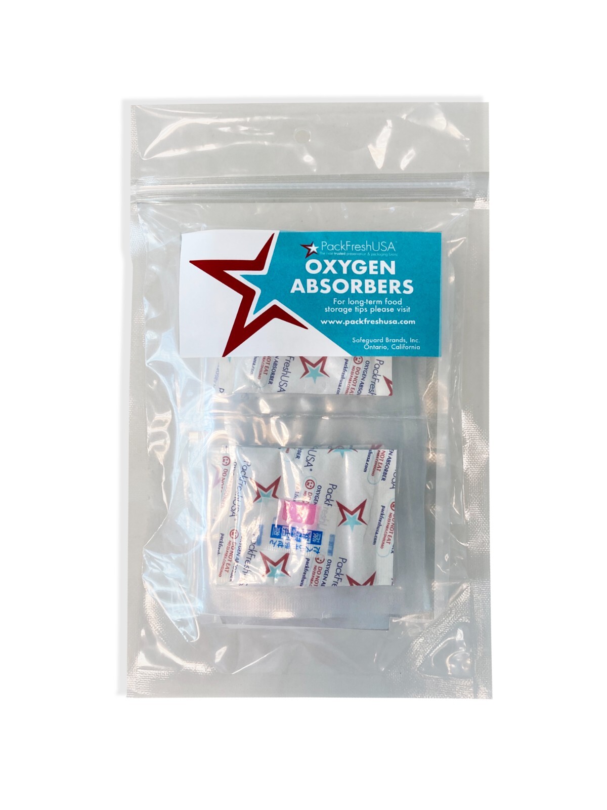 500cc Oxygen Absorber Packs Food-Grade – 10 Pack (INDIVIDUALLY SEALED)