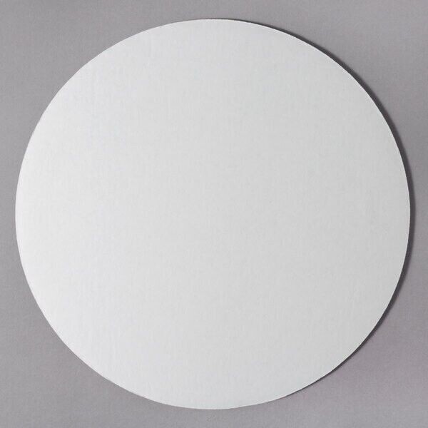 White Corrugated Cake/Pizza Circle Cardboard Single Service/Uncoated 100Case 16″