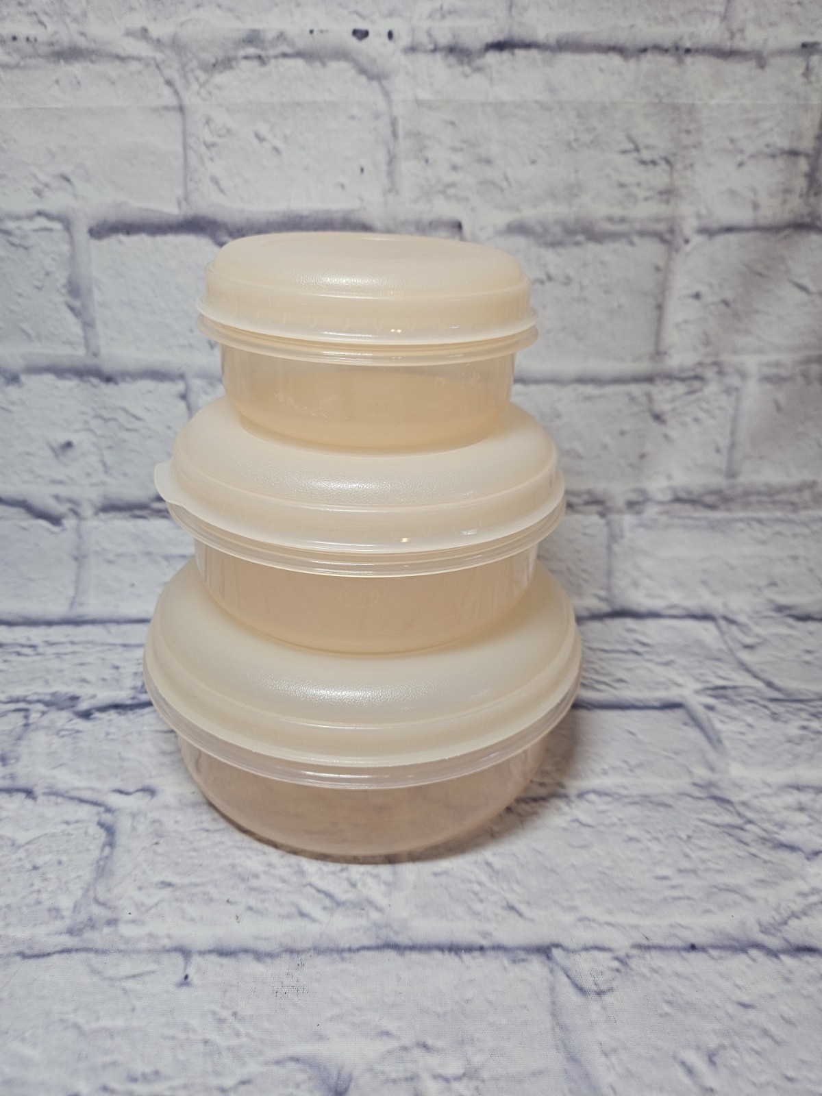 Vintage Rubbermaid Servin Saver Container Set of 3-Pink-1980s- #1, #2, #3 w Lids
