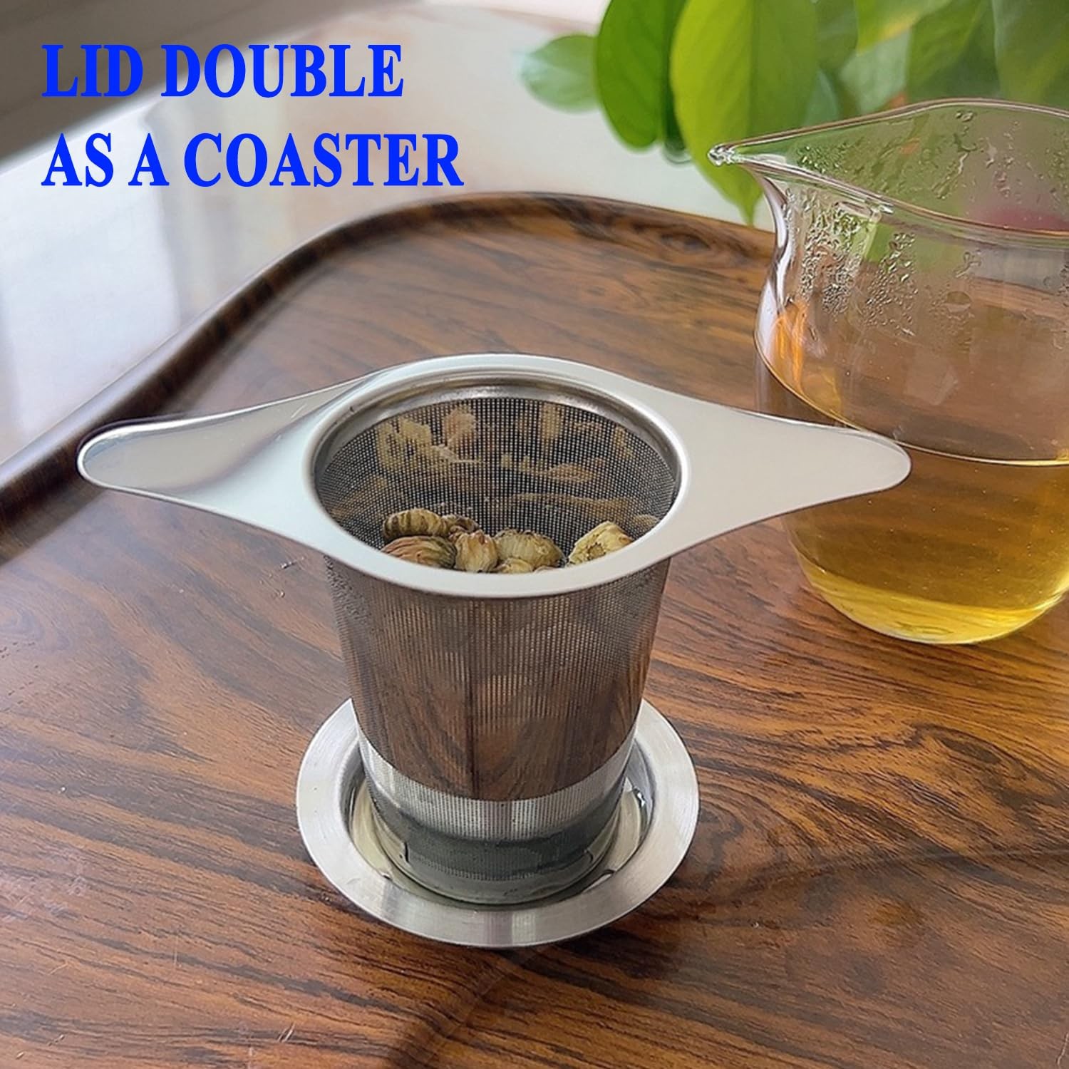 2PCS Stainless Steel Premium Tea & Coffee Strainer Large, Standard/Extra Fine