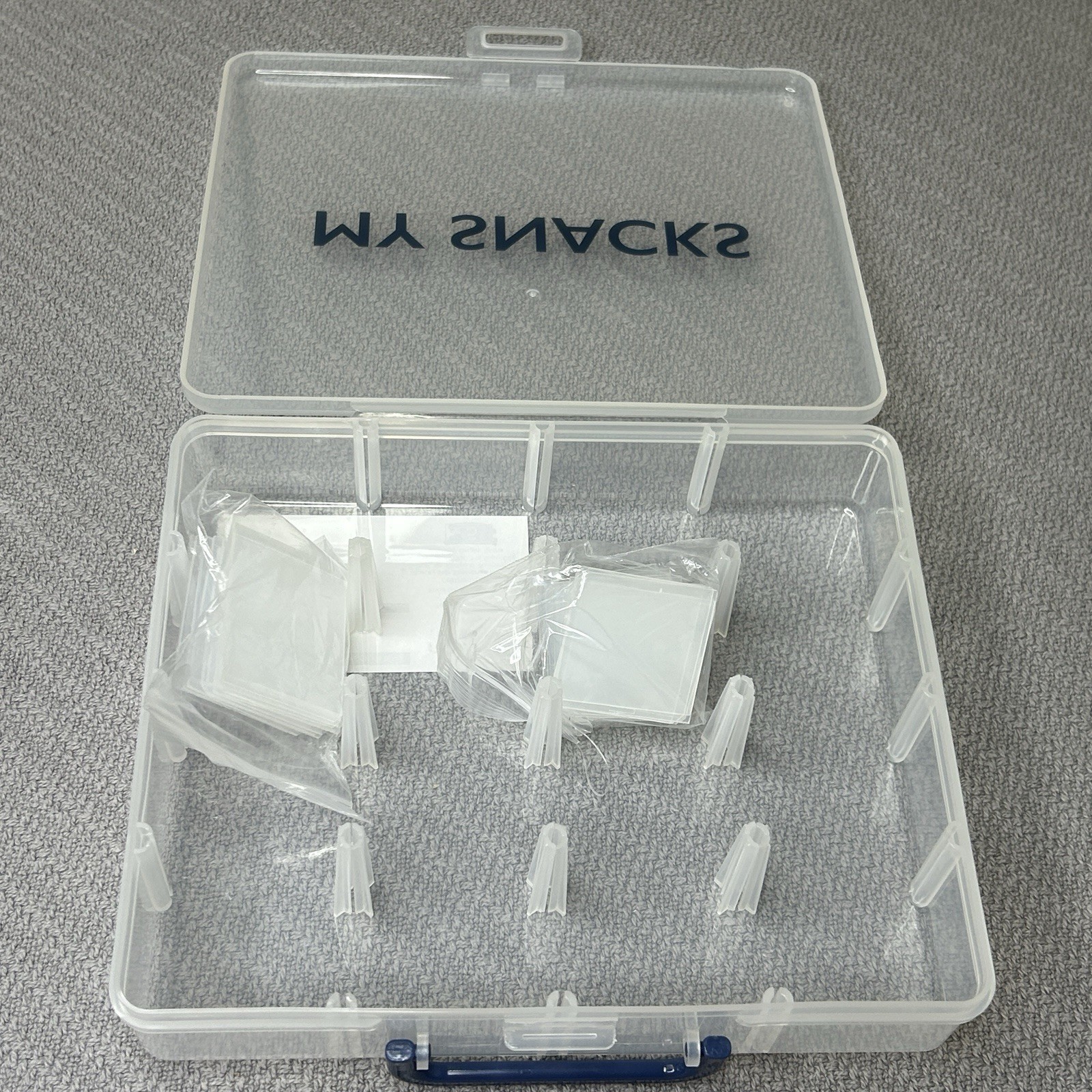 Snackle Box Container Adjustable 16 Grids 9” X 7.5” X 2” My Snacks Box