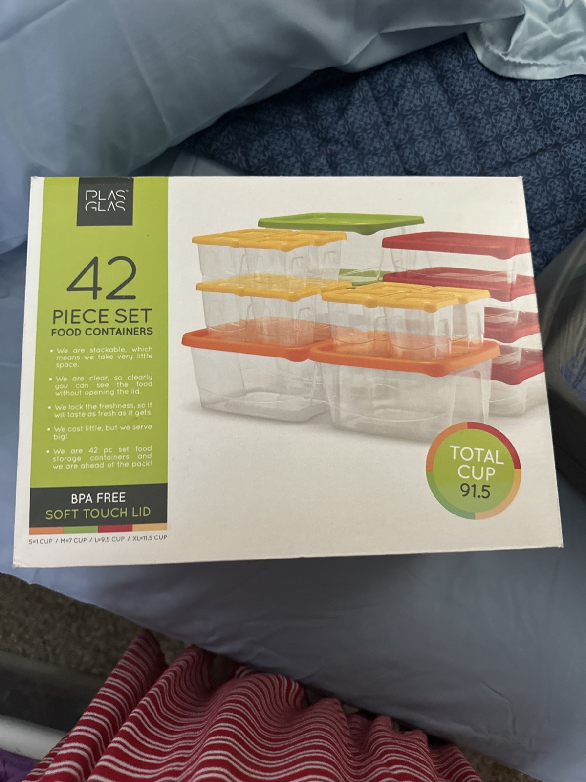 Plas Glas New 42 Piece Set Food Containers
