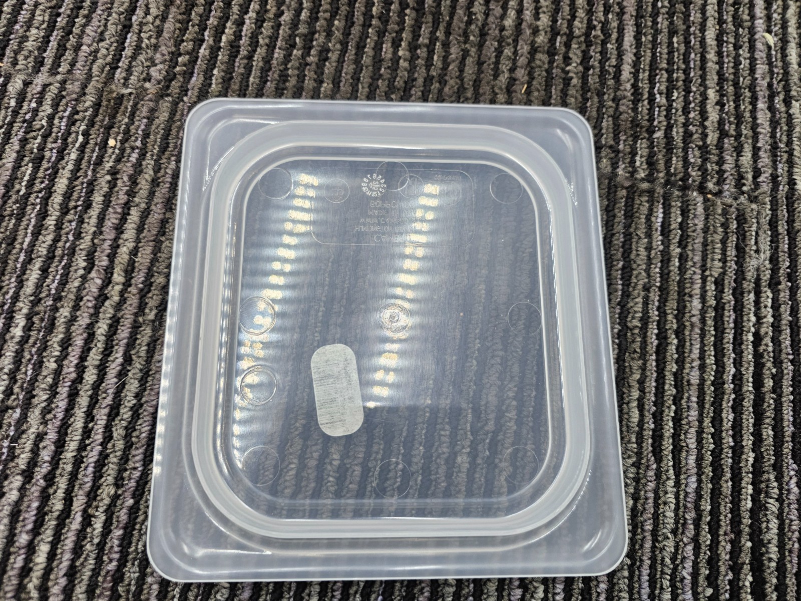 (QTY 6) Cambro 60PPCWSC190 Food Pan Seal Cover 1/6 size Translucent Camwear