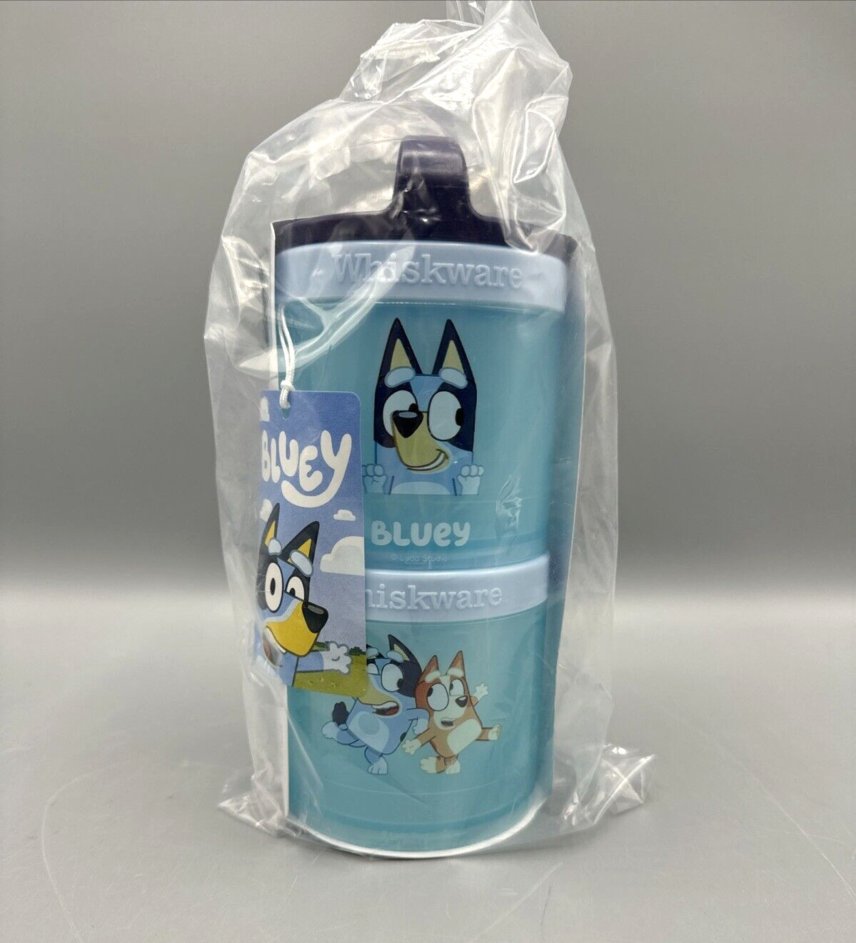 Bluey 2 Stackable Snack Cups Container for Kids Bluey