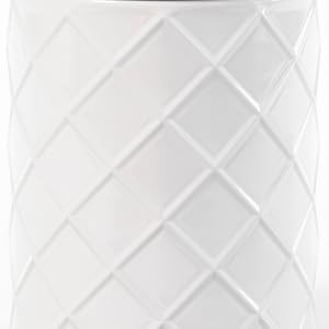 ® White Metal Canister Set for the Kitchen Counter, Food Canister Set of 4,