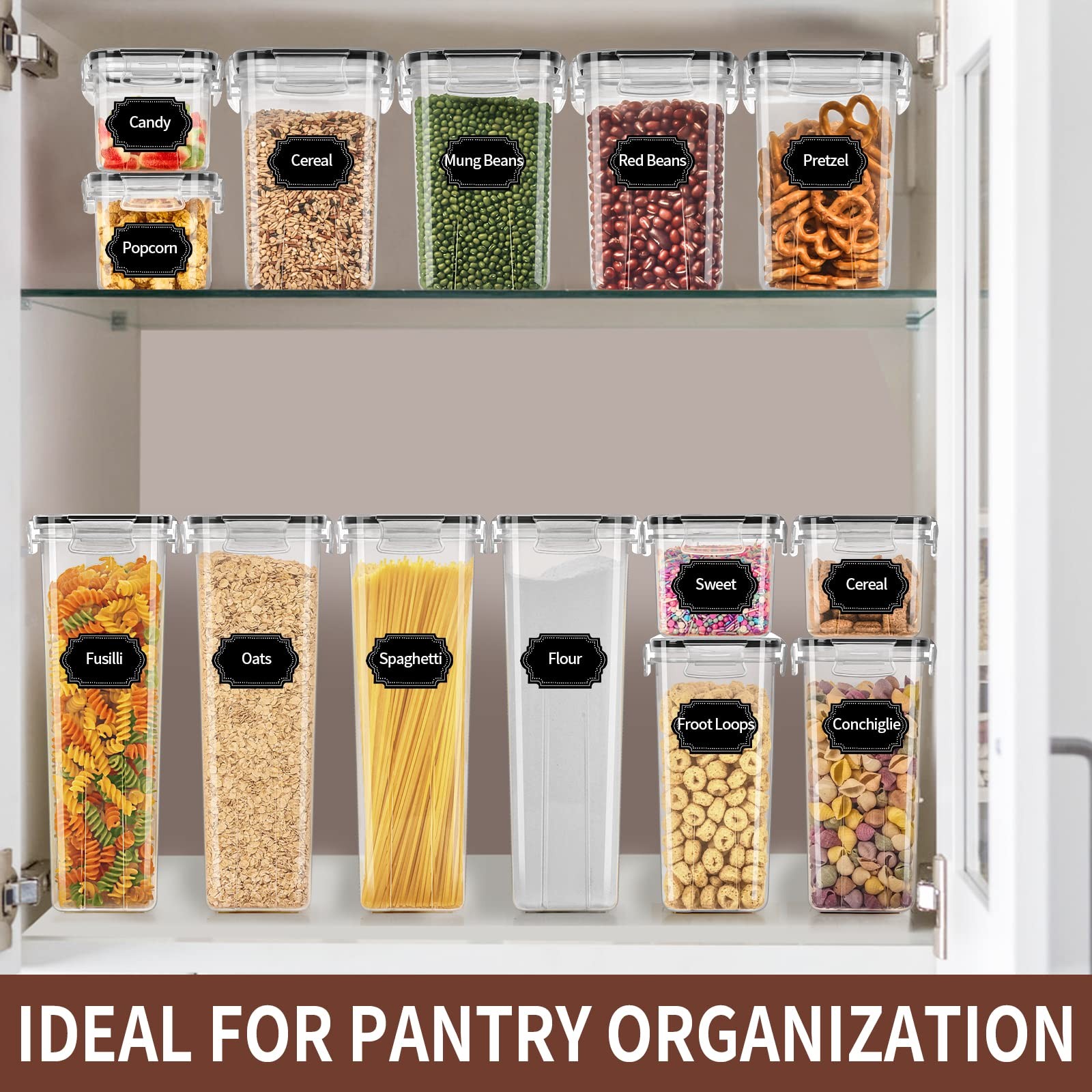 Airtight Food Storage Containers Set with Lids – 24 PCS, BPA Free Kitchen and…