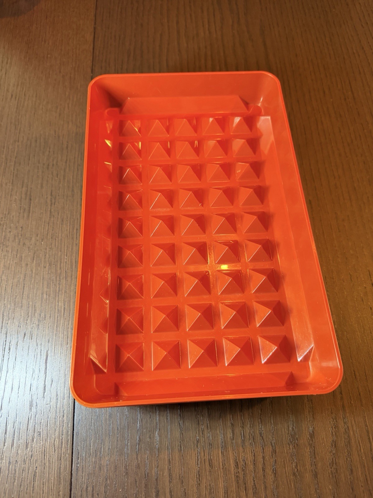 Vintage Tupperware Paprika Orange Rectangular Snap Lid Stackable Containers