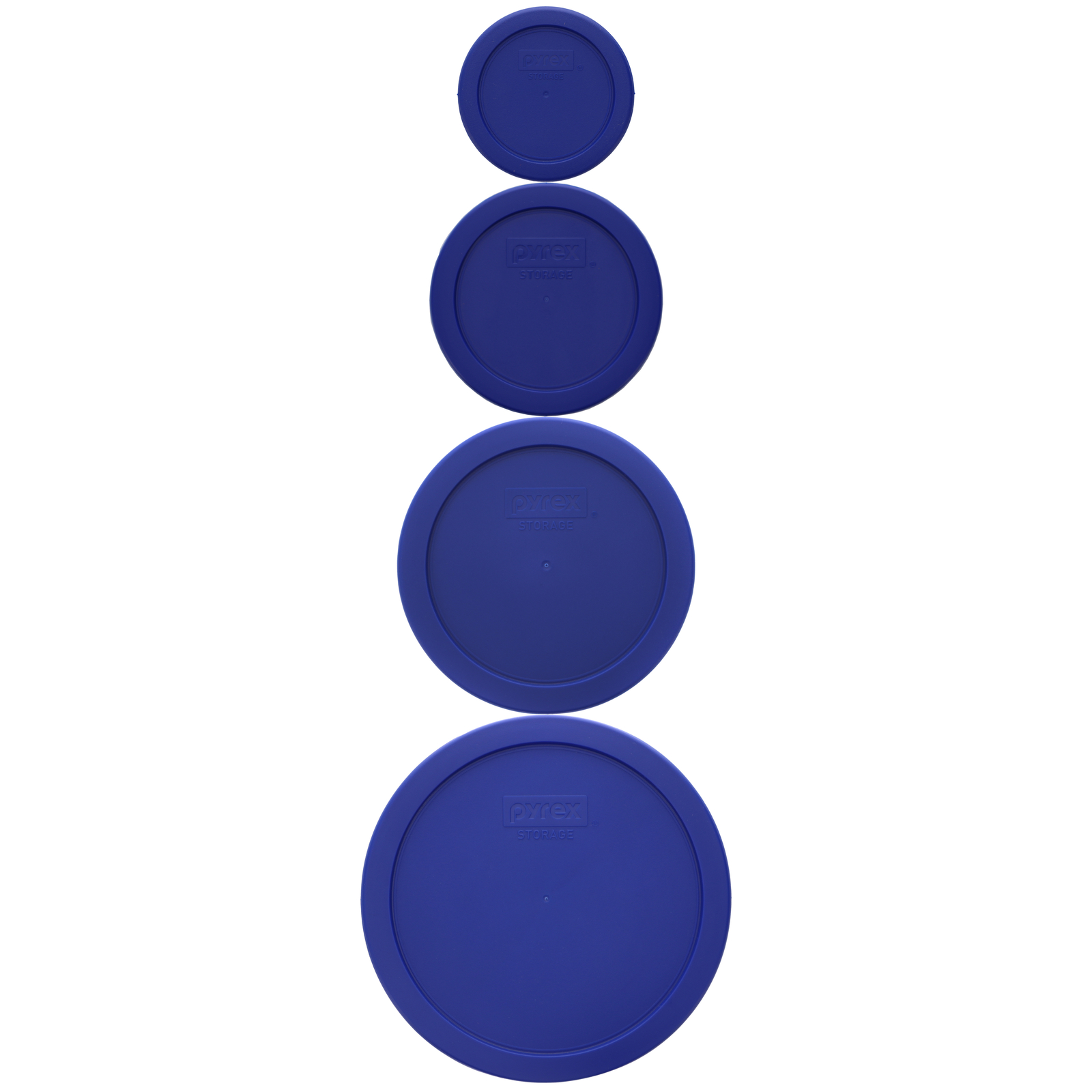 Pyrex Cadet Blue Bundle in 7202-PC, 7200-PC, 7201-PC, 7402-PC Lids