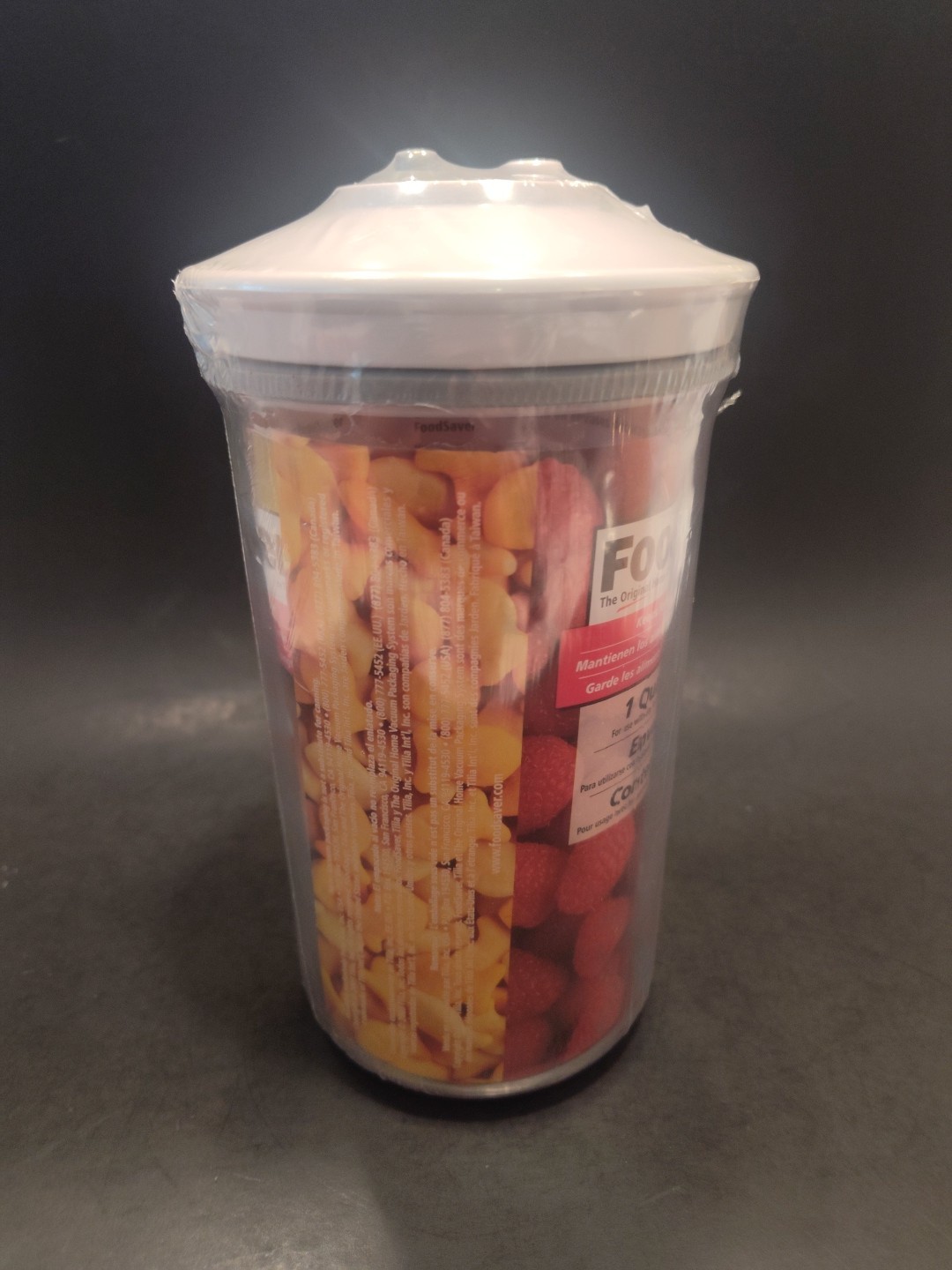 FOODSAVER by Tilia Vacuum Canister 1 qt Storage Container Clear-Keeps Food Fresh