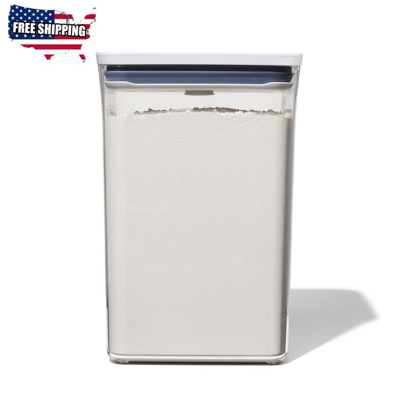 POP Container 4.4-Qt Medium Big Square Food Storage Container, White ✅ 👈