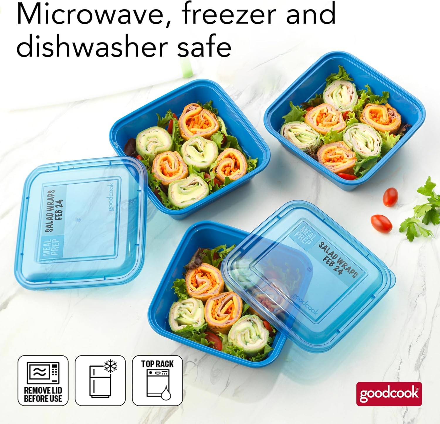 Square, 20-Piece, Blue
