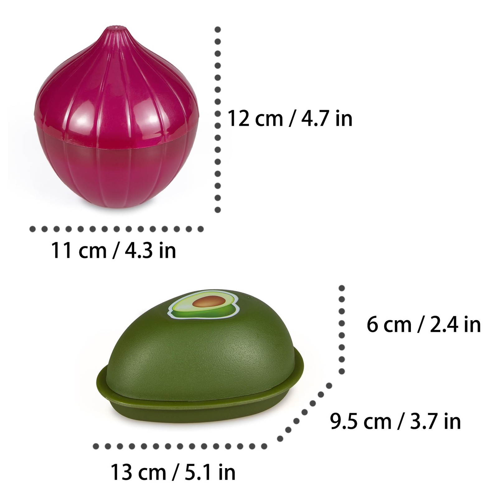 PIVNASY Vegetable and Fruit Storage Containers for 5.9 inches x 3.9