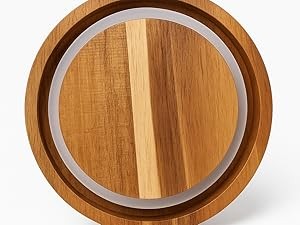 1 Gallon Glass Mason Jar with Airtight Wooden Lid, Wide Mouth Large Food Storage