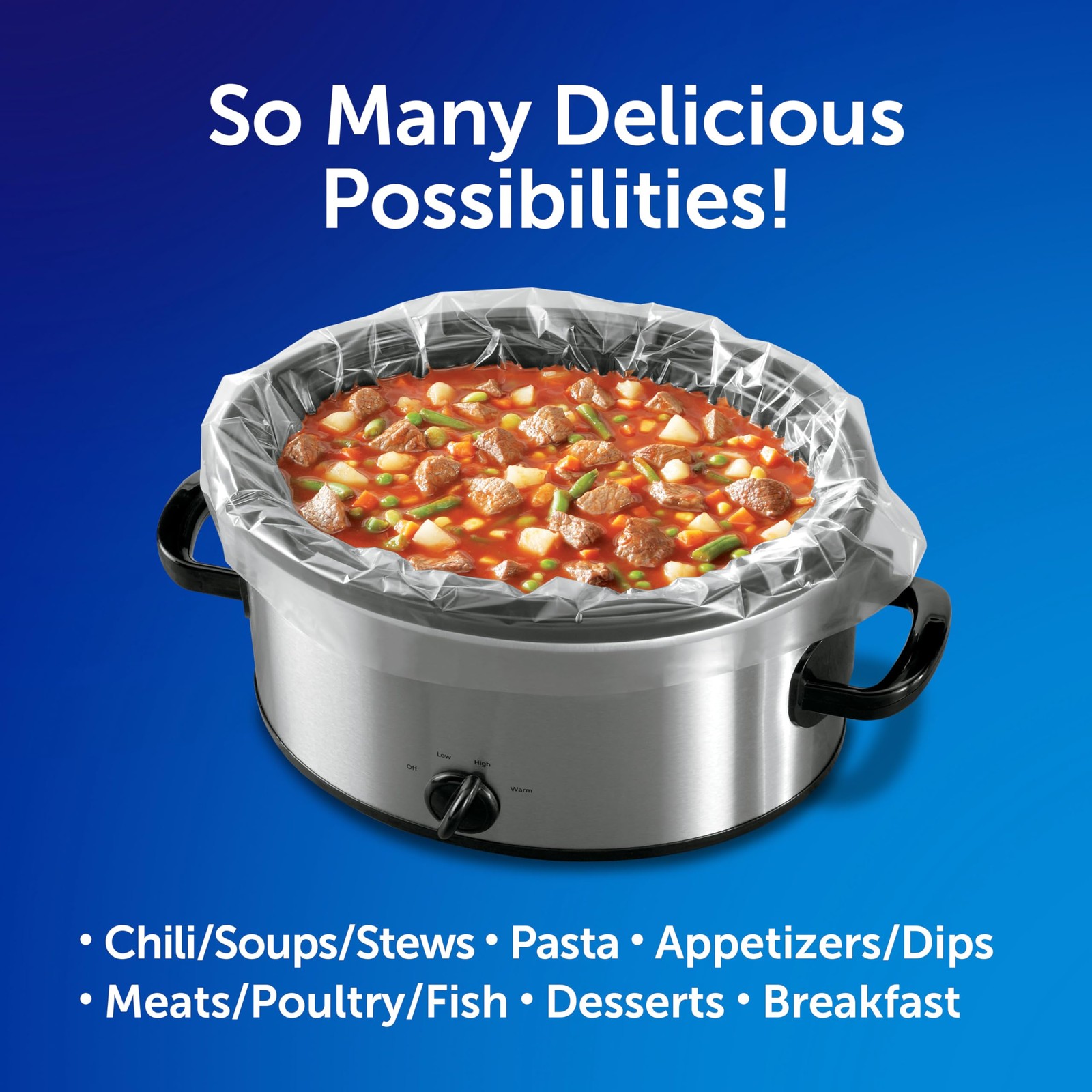 Reynolds Kitchens Slow Cooker Liners, Regular (Fits 3-8 8 Quarts, clear