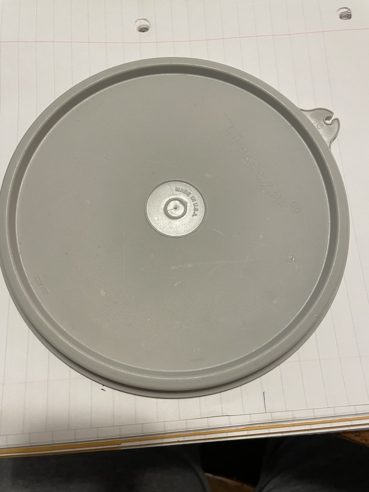 Tupperware Replacement Lid Round Gray 6.5″ #227-27