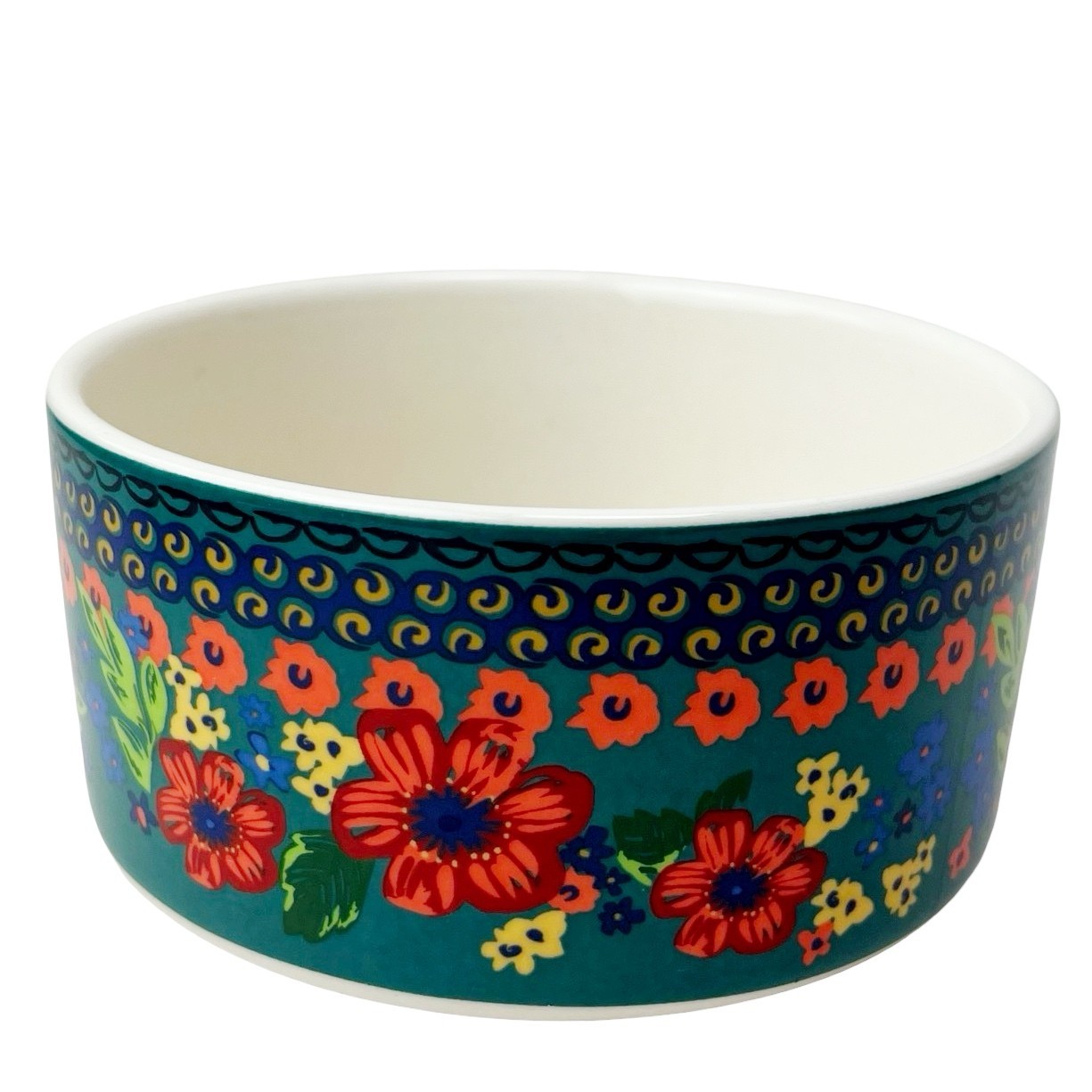 Pioneer Woman Dazzling Dahlias Ceramic Bowl Storage Small 18 oz No Lid 2.5 x 5″
