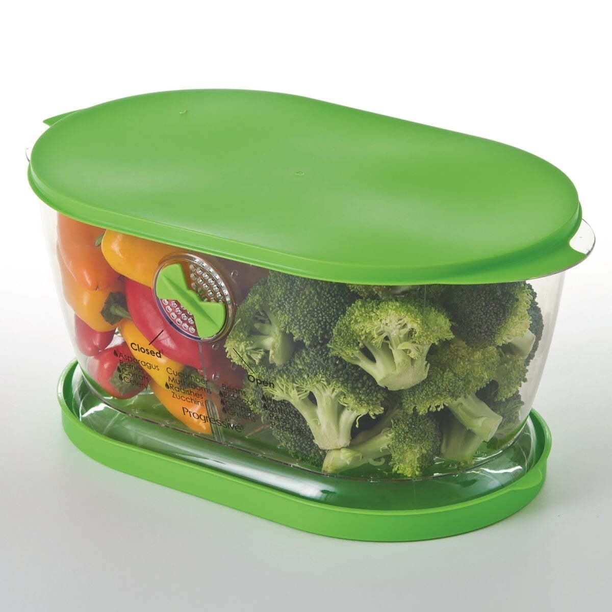 Prepworks Lettuce Keeper Food Storage 4.7 Qt Fruit Vegetable Adjustable Boxes