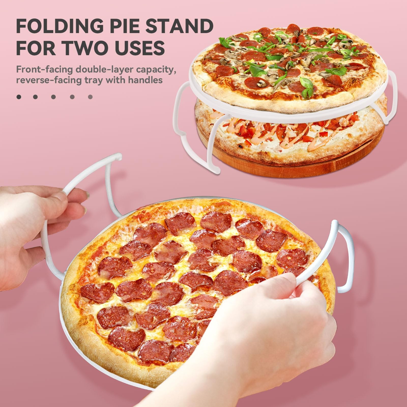 2-Piece Round Pie Carrier Set – 11”x7” Insulated Casserole Carrier with Lid &…