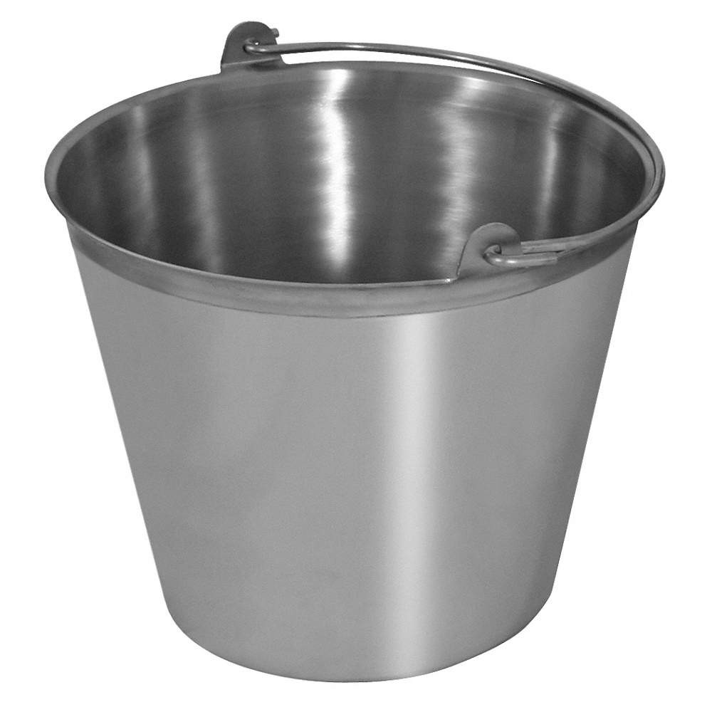 SANI-LAV P13 Dairy Pail,12 1/4 in Dia,SS 39F727