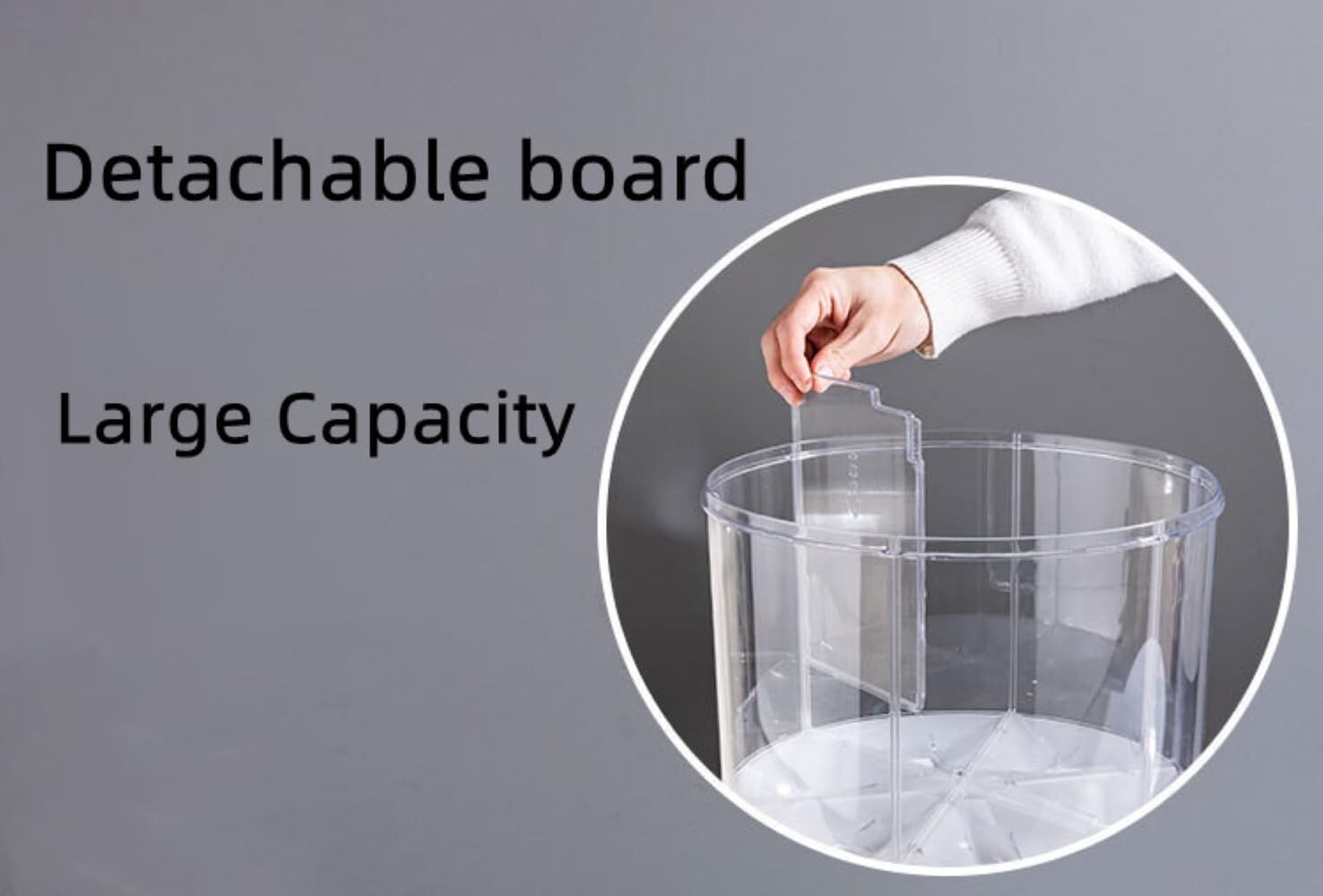 NOGUERA Dry Food 360 Storage Dispenser Container Cereal Rice Grain 6 compartment