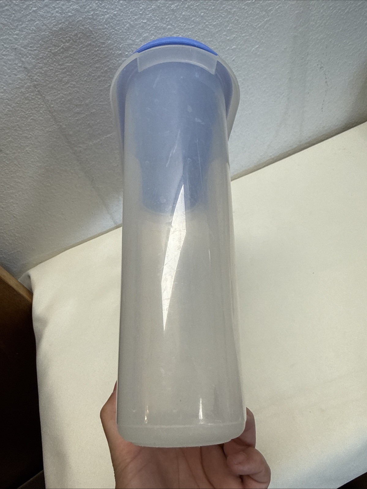 Vintage Anchor Hocking 3.75Qt Cereal Keeper Storage Container Pantry Blue Lid #2