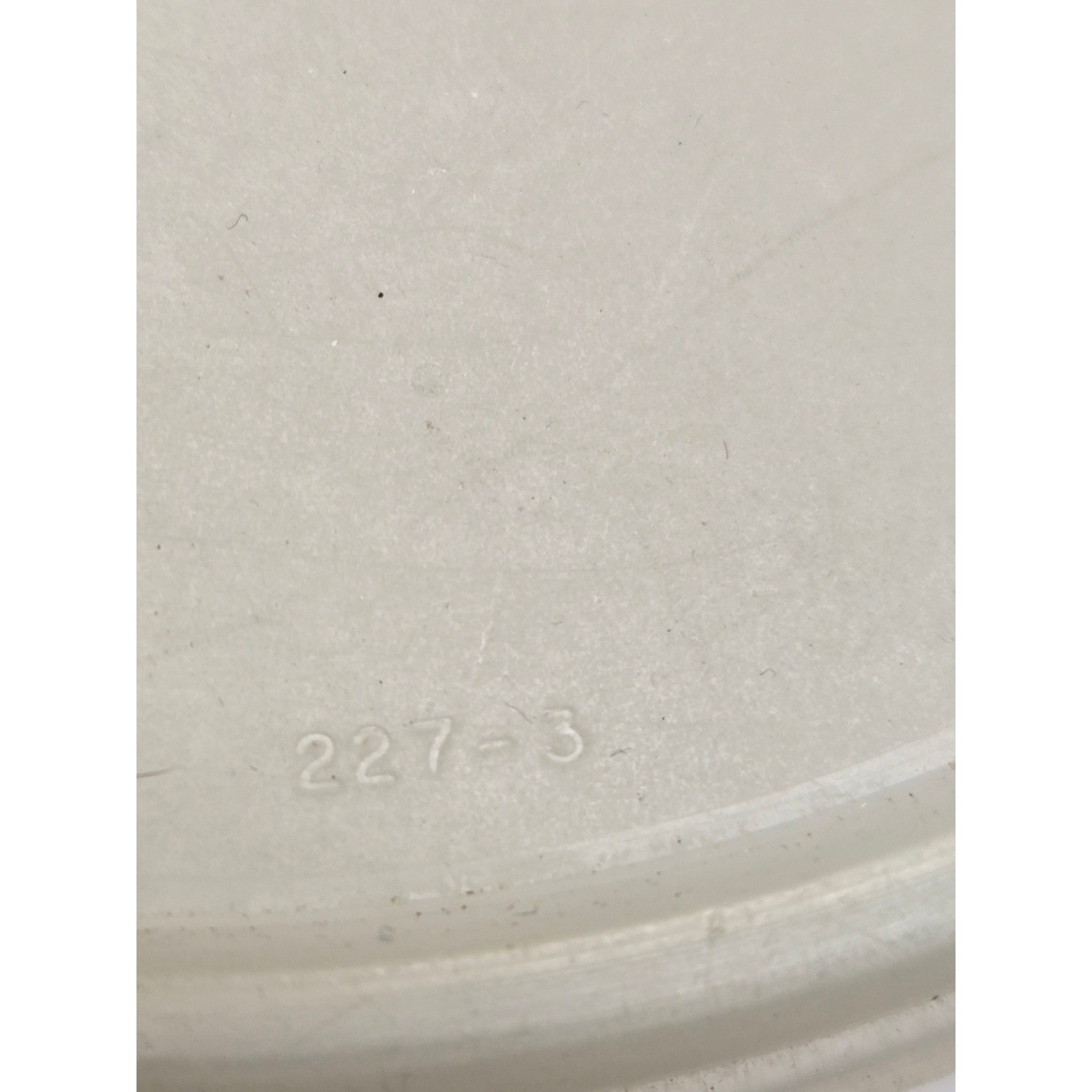 Tupperware Vintage Sheer White Round Replacement Lid Seal 227-3 6.5 Inch