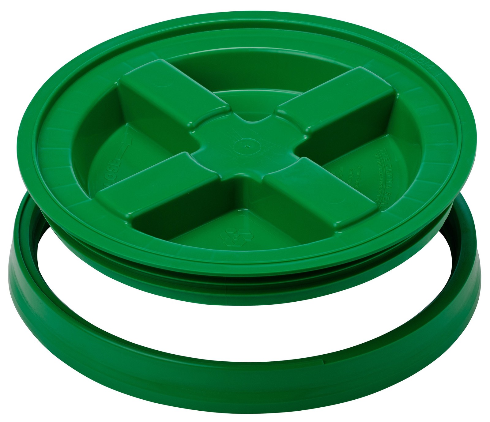 GAMMA2 Gamma Seal Lid – Pet Food Fits 3.5, 5, 6, & 7 Gallon Buckets, Green