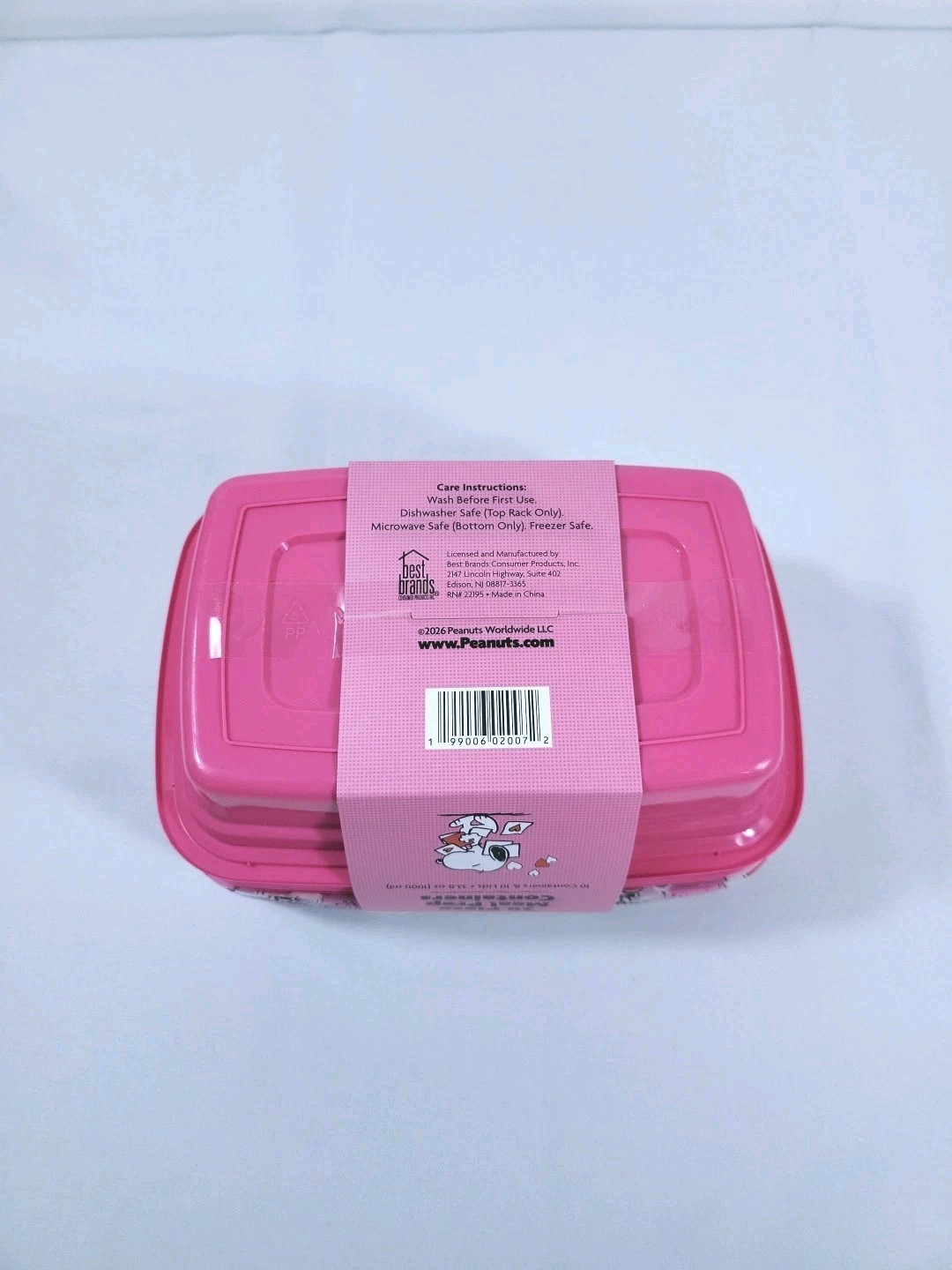 Peanuts New 2026 20 Piece Meal Prep Containers Snoopy Valentine’s Day Theme
