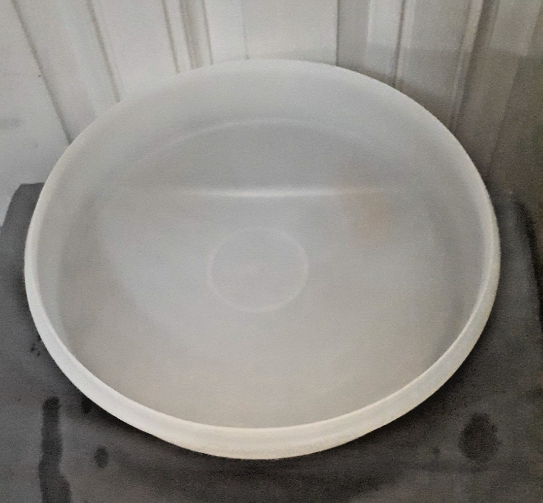 Vintage Tupperware Cupcake Muffin Pie Storage Keeper #242 W/LID #224 Clear Round