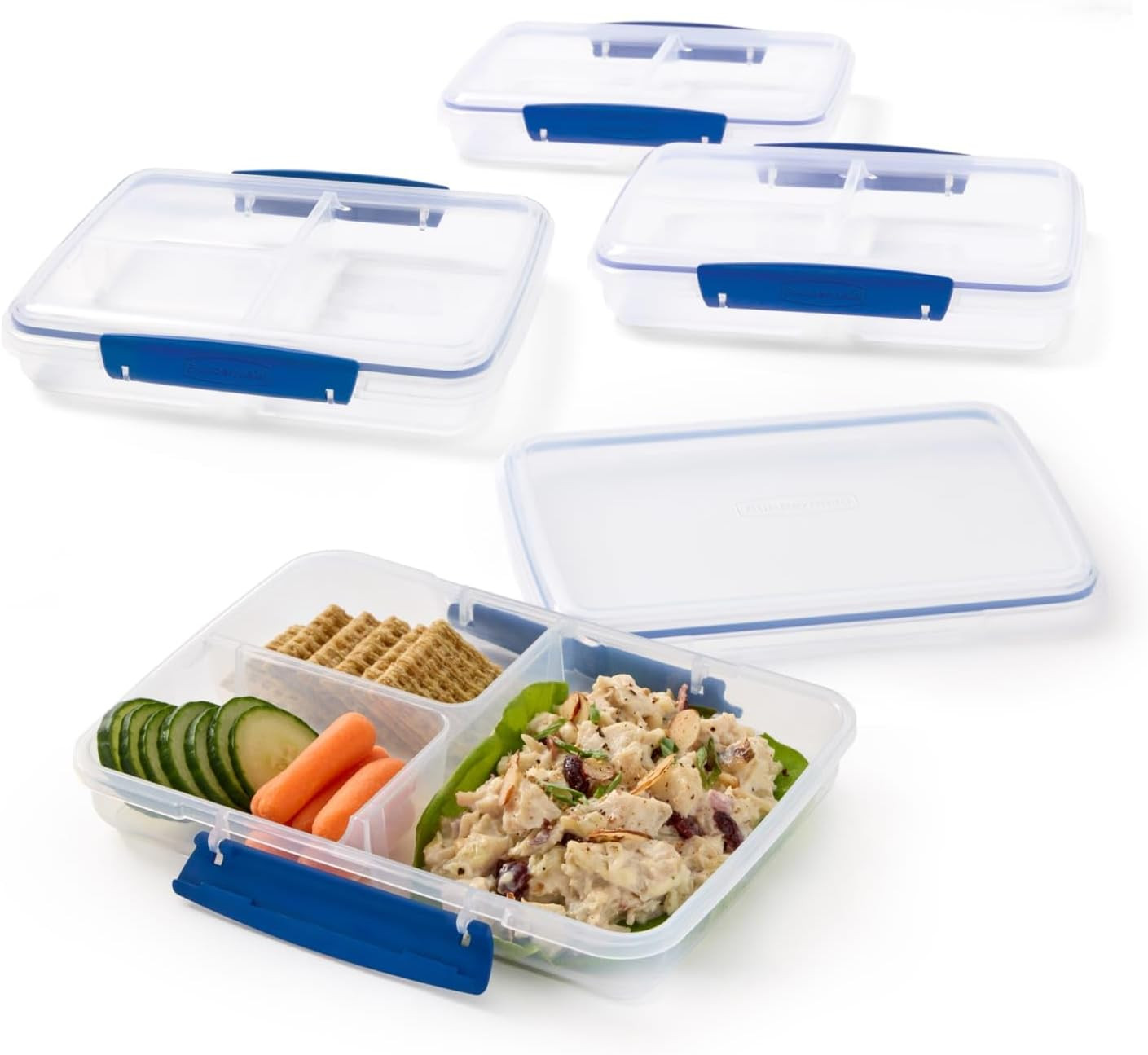 Rubbermaid Pack & Go Set with Two 350 Ml Containers and Two 820 Ml Containers, D