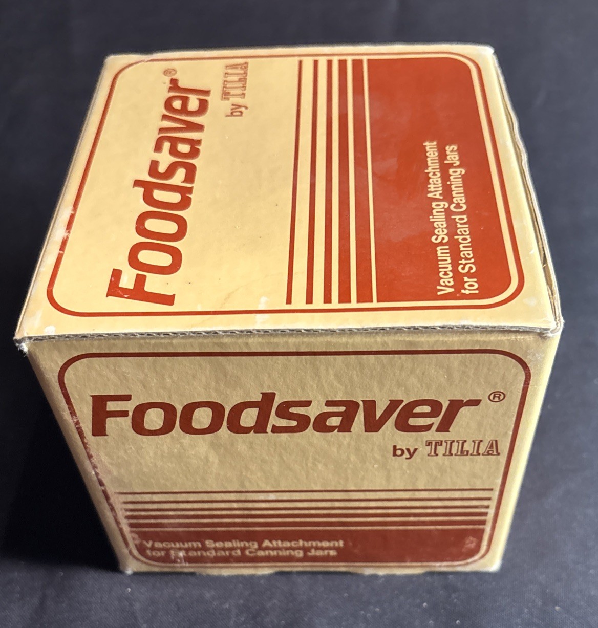 Tilia FoodSaver Vacuum Sealing Attachment For Standard Canning Jars in box