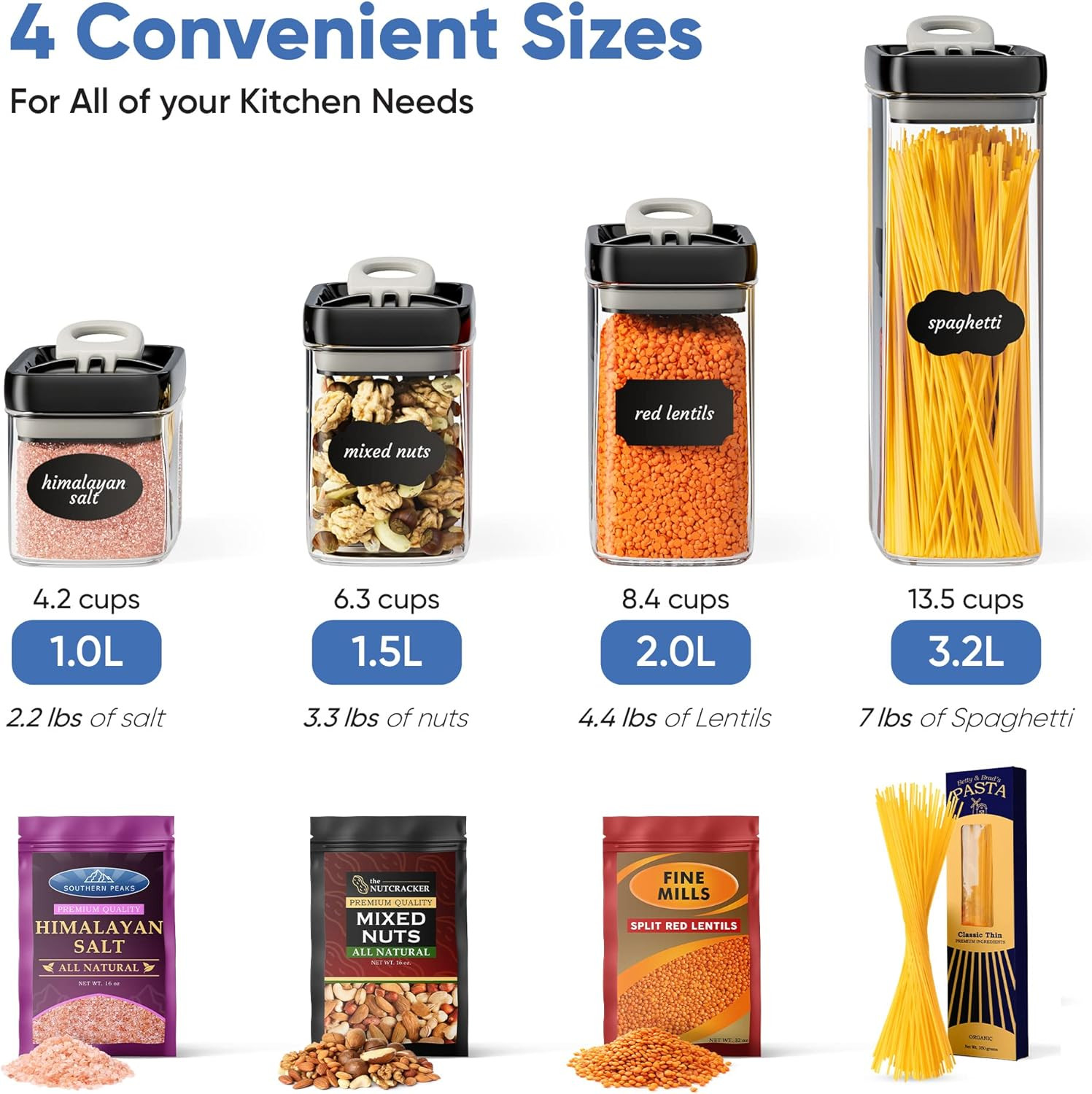 7-Piece Airtight Food Storage Container Set – BPA Free & Flip Lock Lids