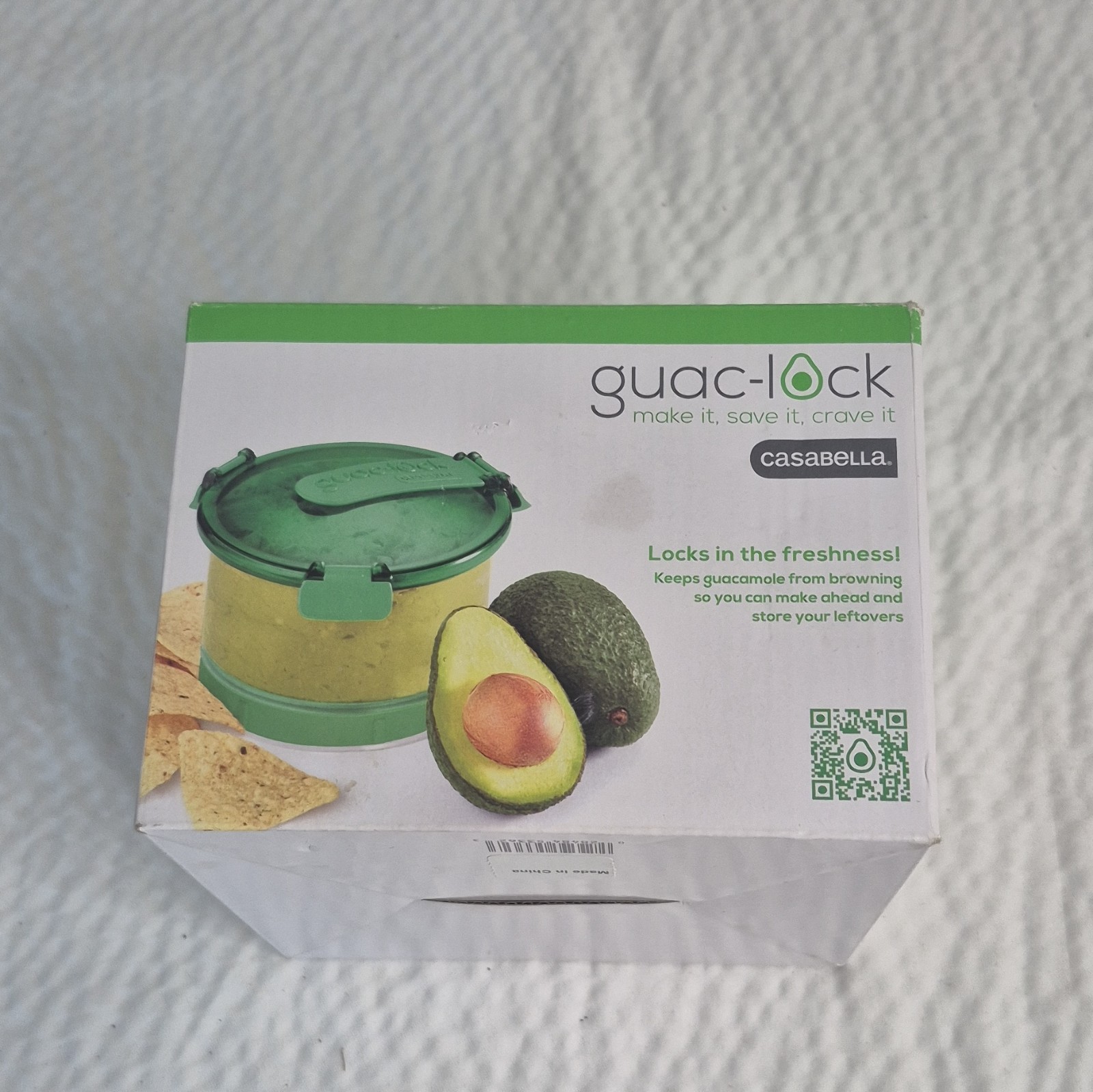 Casabella Guac-lock Airtight BPA-Free 0.5qt Plastic 3pc Container Set Green