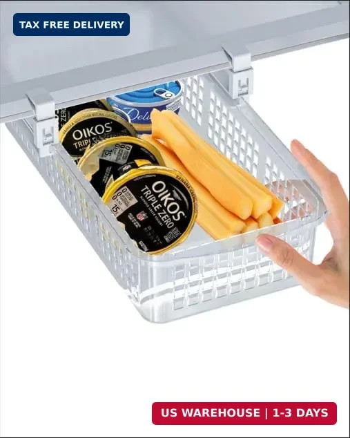 Skywin TidyFriend Refrigerator Egg Drawer 14.1″ x 7.7″ x 4″ – Snap-on Holder for