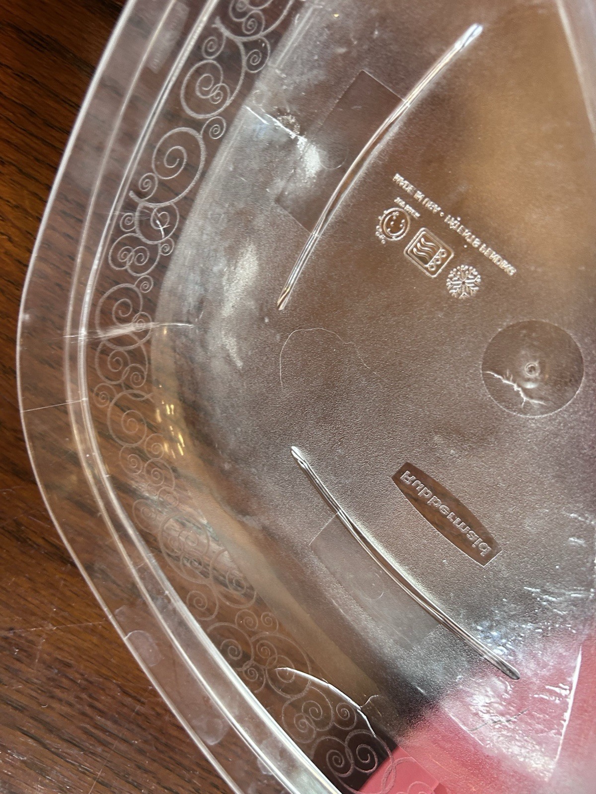 Rubbermaid Divided 3 Compartment Container Plate w Lids #7K74 Meal Prep Lot 2