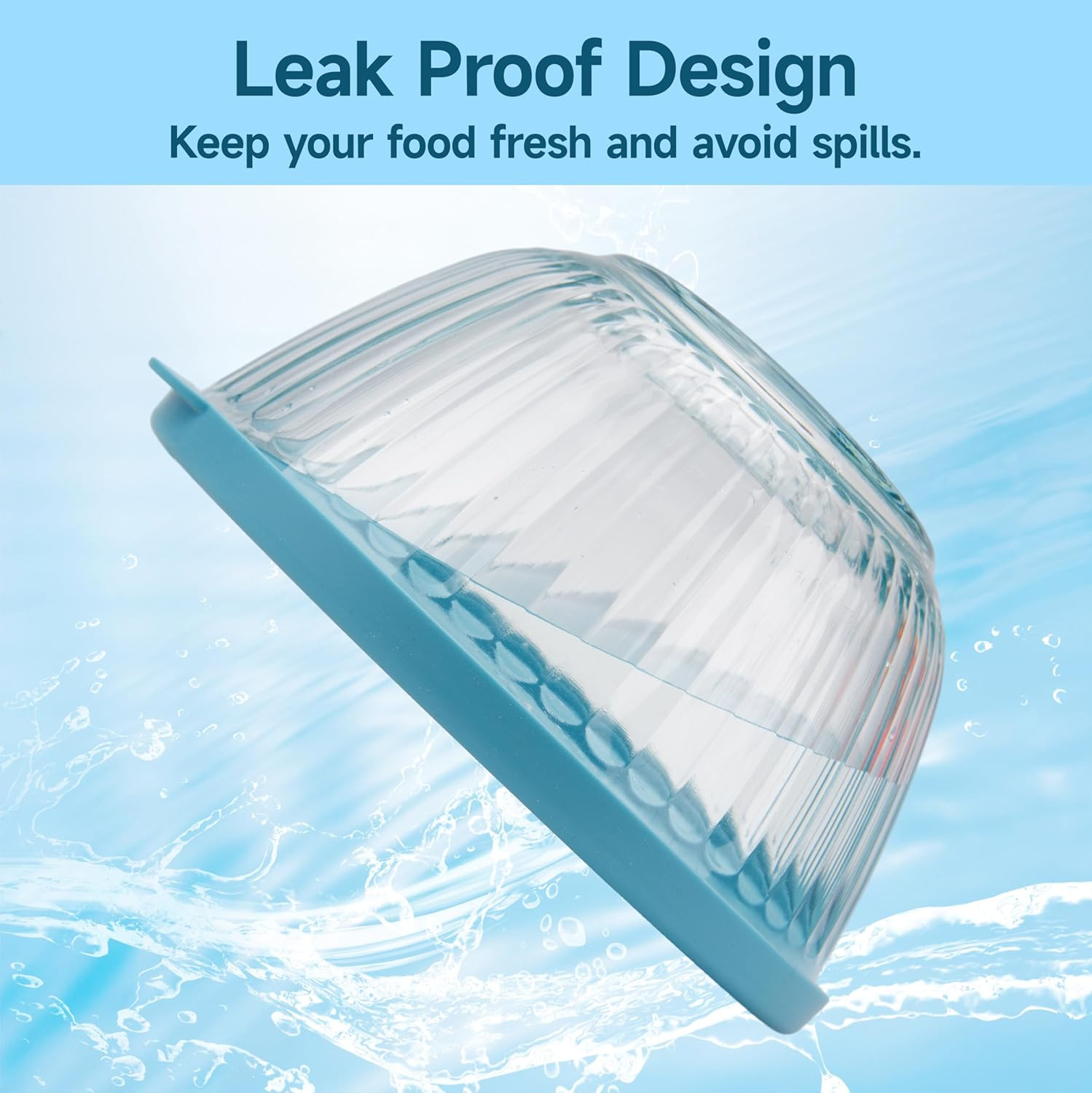 2 Pack Silicone Replacement Lids Only Fit for Pyrex 7401-S 3-Cup Sculpted Glass