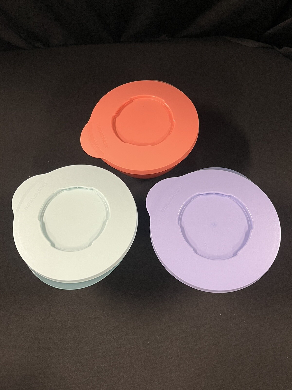 NEW Set Of 3 Tupperware Impressions Mini Bowls 14oz InterLocking Seal #6568A