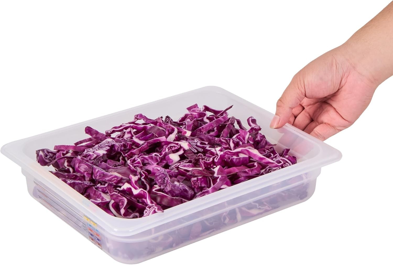 Food Storage Container 1 Pack of 12.7 x 10.3 x 2.5 Inches Plastic Stackable